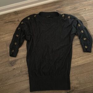 Small The Limited gray 3/4 length sweater